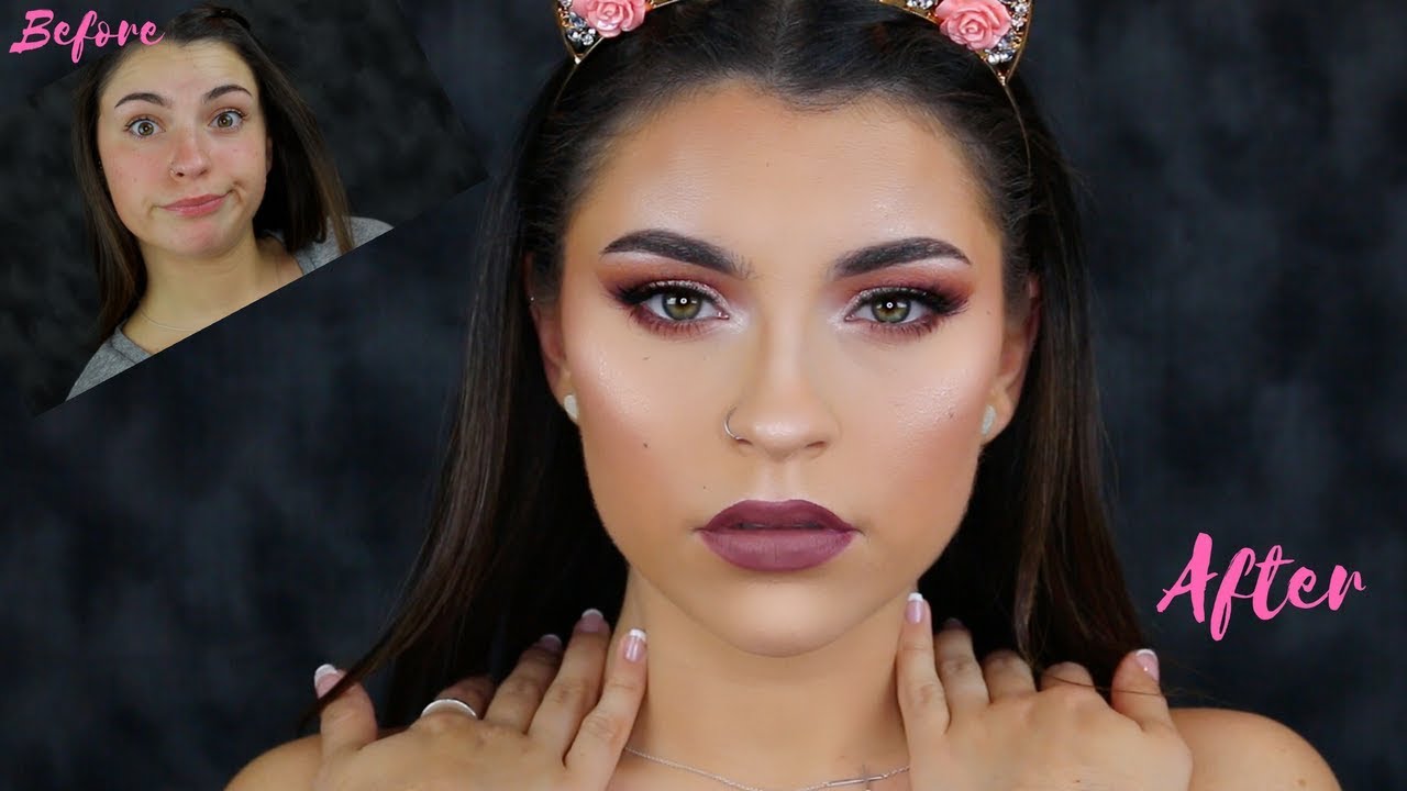 Go to Full Coverage Glam Makeup || Serina Amadee