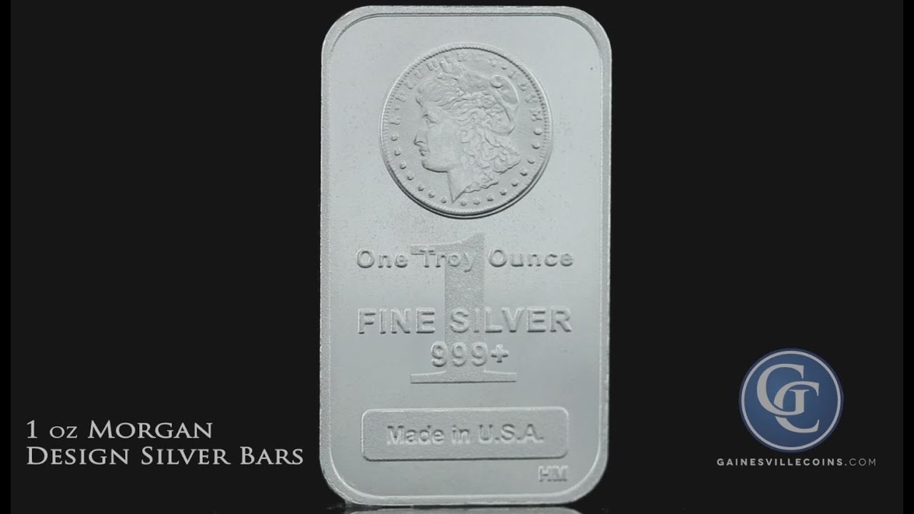 1 oz Morgan Design Silver Bars