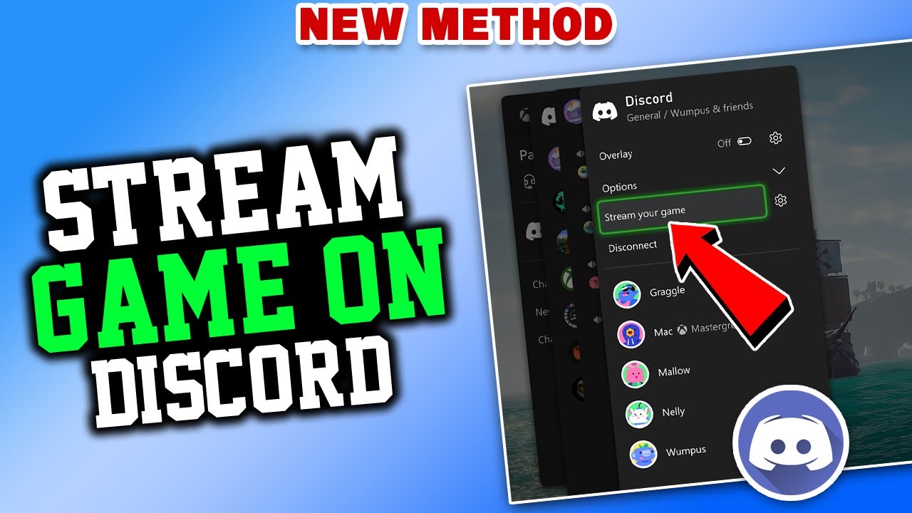 How to stream game on discord