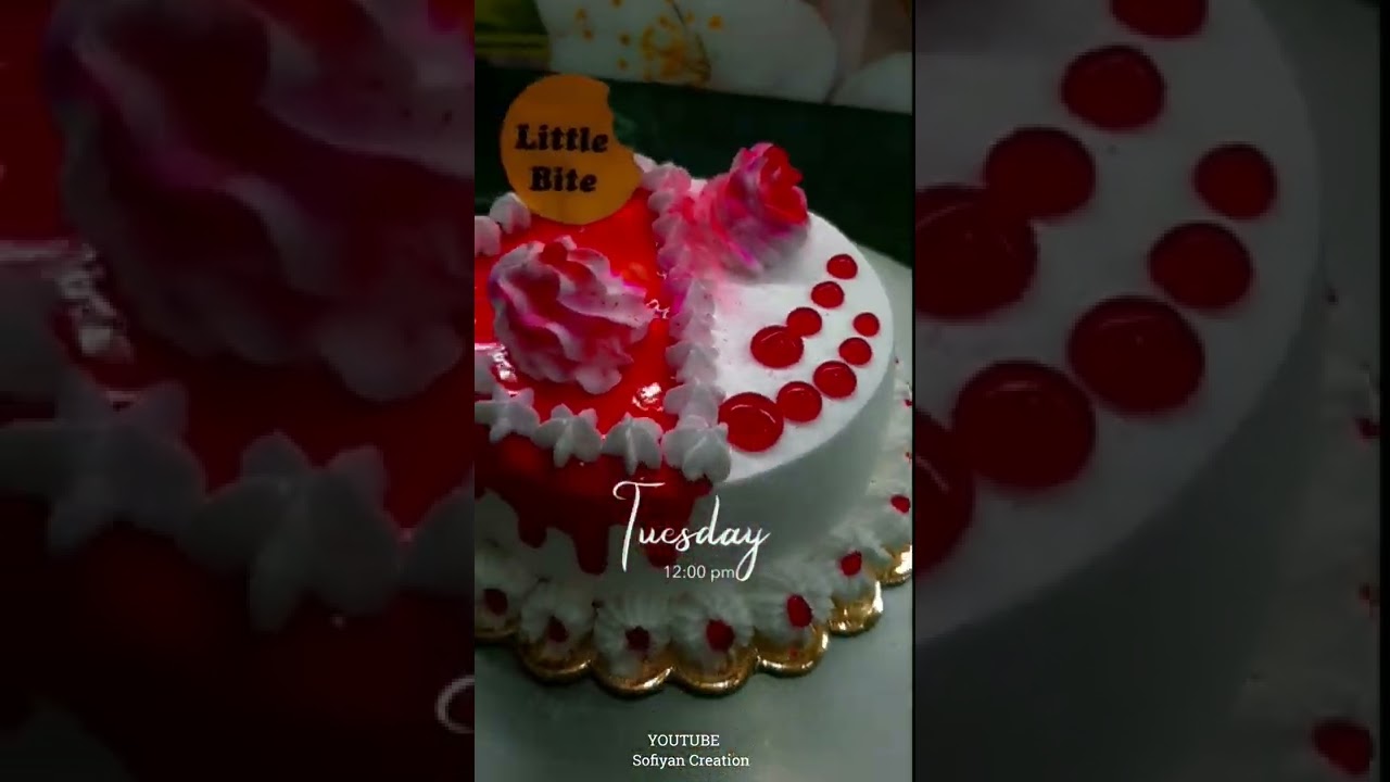 Perfect Strawberry  Cake Decroate ll @sofiyancreation