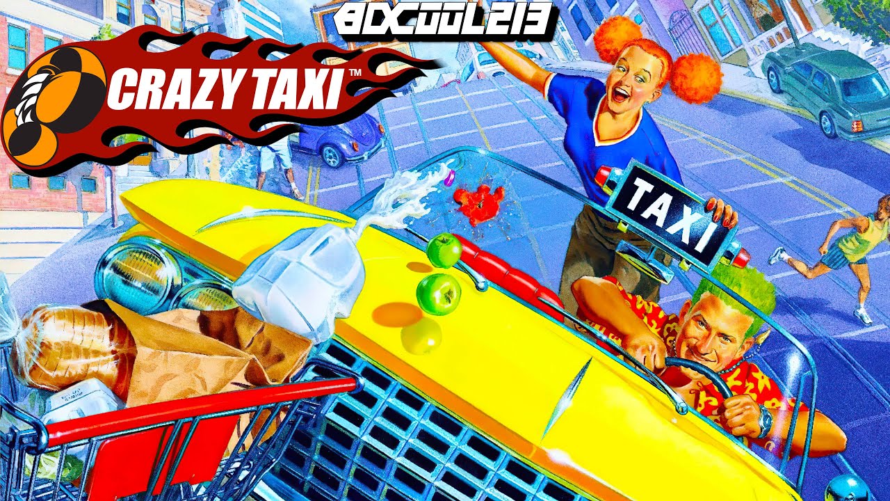 CRAZY TAXI (Steam) Gameplay with Original Crazy Taxi 1, 2, & 3 music and Dreamcast Restoration Mod