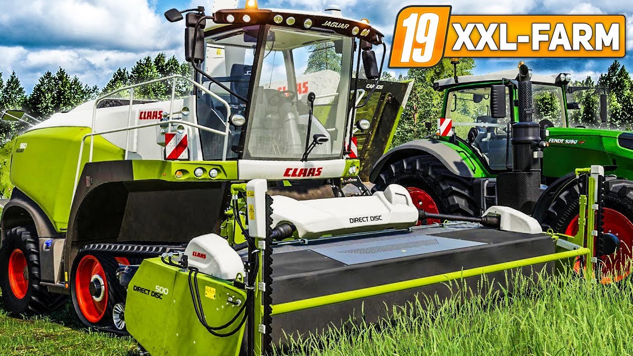 LS19 XXL Farm #105: Grassilage mit dem Claas JAGUAR 960! | LANDWIRTSCHAFTS SIMULATOR 19