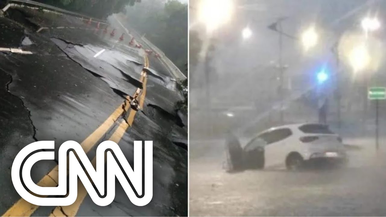 Temporais causam enchentes no litoral de São Paulo | LIVE CNN