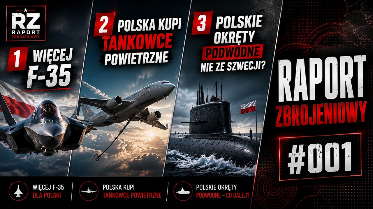 Więcej F-35 dla Polski, nowe tankowce i problem z Orką | Raport Zbrojeniowy #001