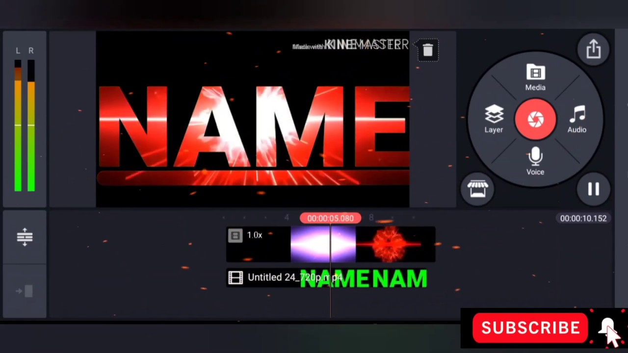 How to make Name intro| kineMaster| Tutorial