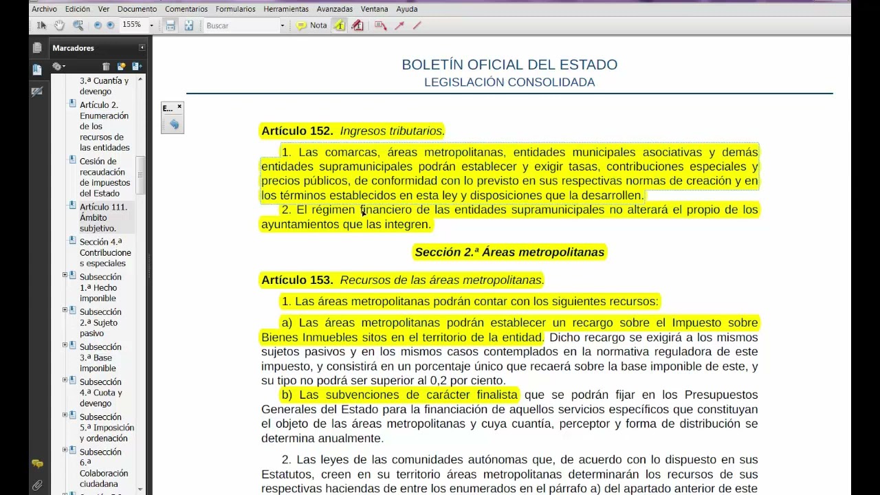 T-35 La participaci&oacute;n de municipios en los tributos del estado y las CCAA