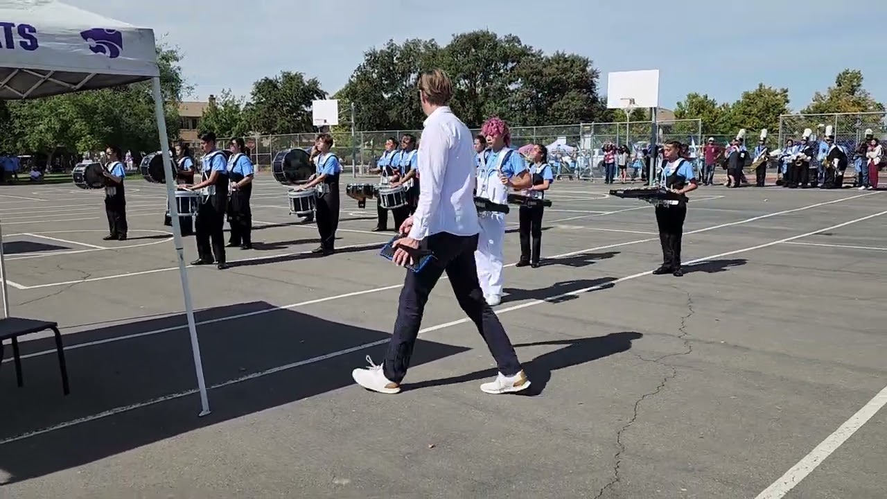 ECHS Gaucho Marching Brigade Percussion at Franklin Bank Review 2023