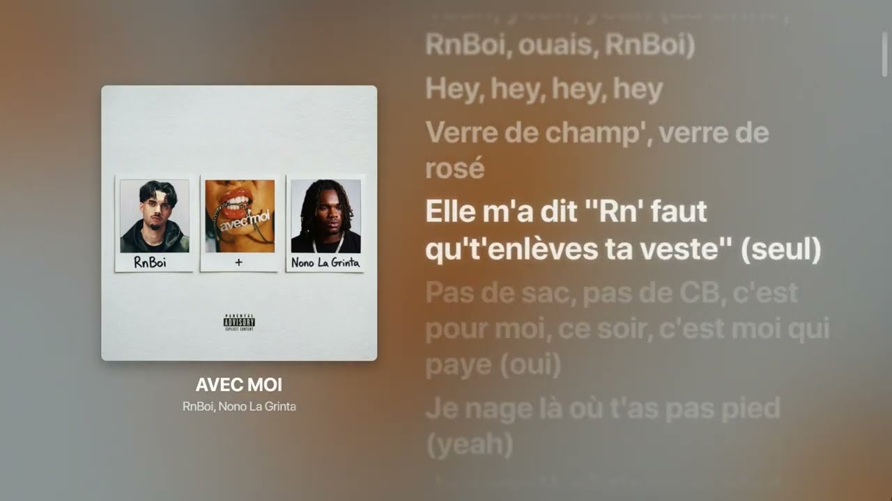RnBoi & Nono La Grinta – Avec Moi (Lyrics) | Str8Lyrical
