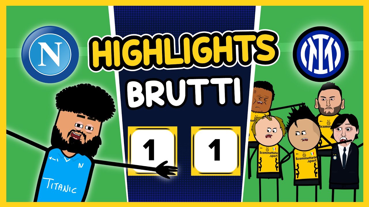 NAPOLI-INTER  1- 1 | HIGHLIGHTS BRUTTI