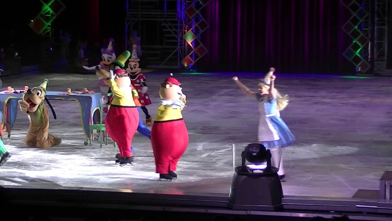 Disney on Ice in Florence Italy   Opening Number  Alice