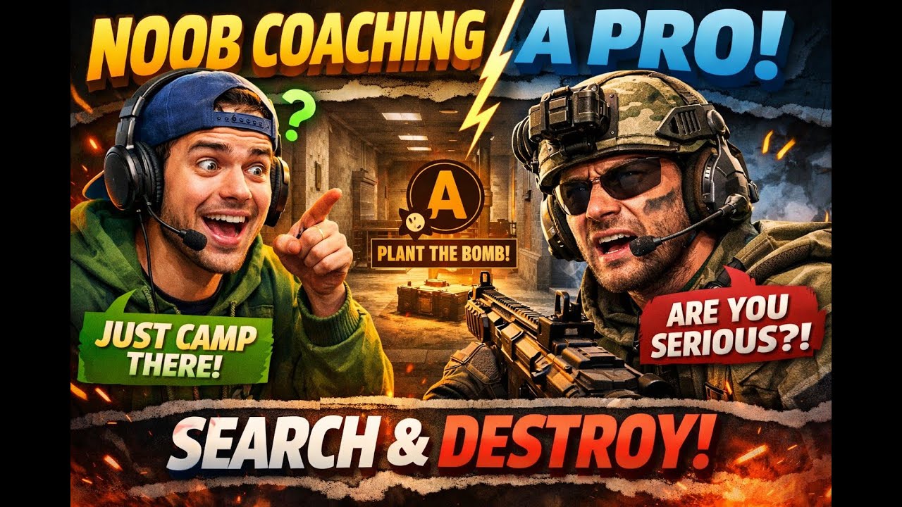 noob coaching a pro in Call Of Duty B07