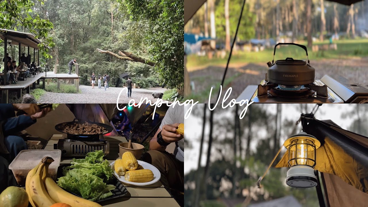 Camping Vlog - Wood Forest Cikole Lembang || Kilogram Pop Up Cafe