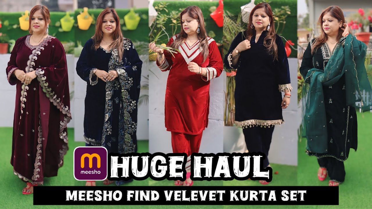 Meesho Velvet Kurta Set Huge Haul 2026 🔥 | Winter Party Wear | Best Budget Finds 