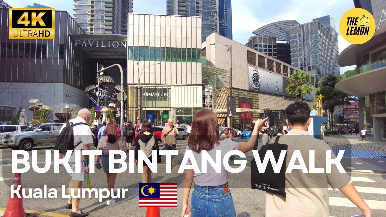 Jalan Bukit Bintang to Pavilion Kuala Lumpur Walking Tour | KL Attractions | Malaysia [4K HDR]