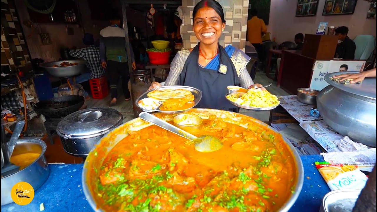 Most Popular Cheapest Tawa Chicken With Lachha Parantha & Biryani Rs. 60/- Only l Ranchi Street Food