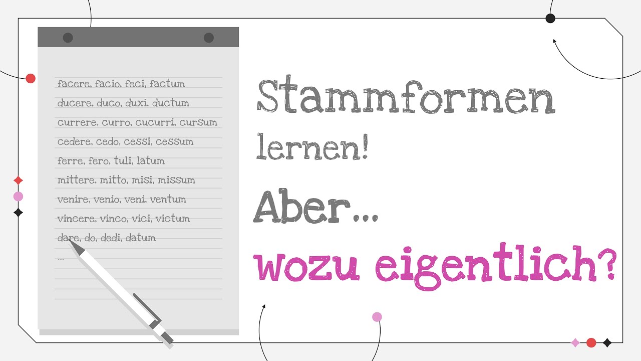 Latein | 📜Wozu STAMMFORMEN lernen? 5 Gründe + 3 Tipps, die deine Note verbessern werden