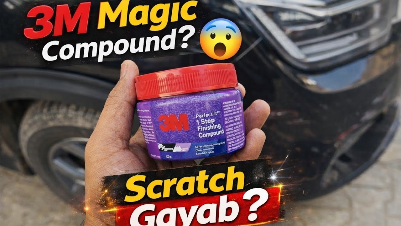 Remove Car Scratches | 3M finishing compound