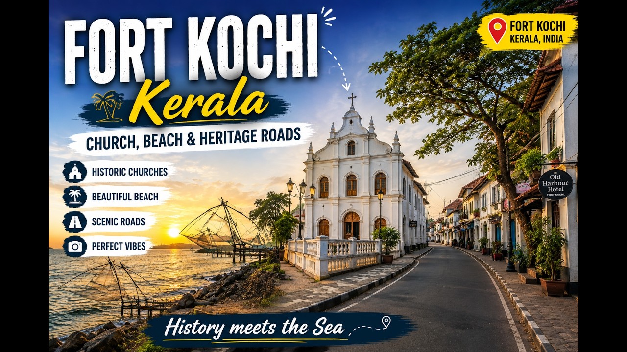 Exploring Fort Kochi, Kerala | Church, Beach & Beautiful Heritage Roads | Travel Vlog