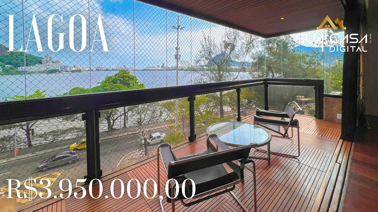 APARTAMENTO COM VISTA PANORÂMICA DA LAGOA RODRIGO DE FREITAS