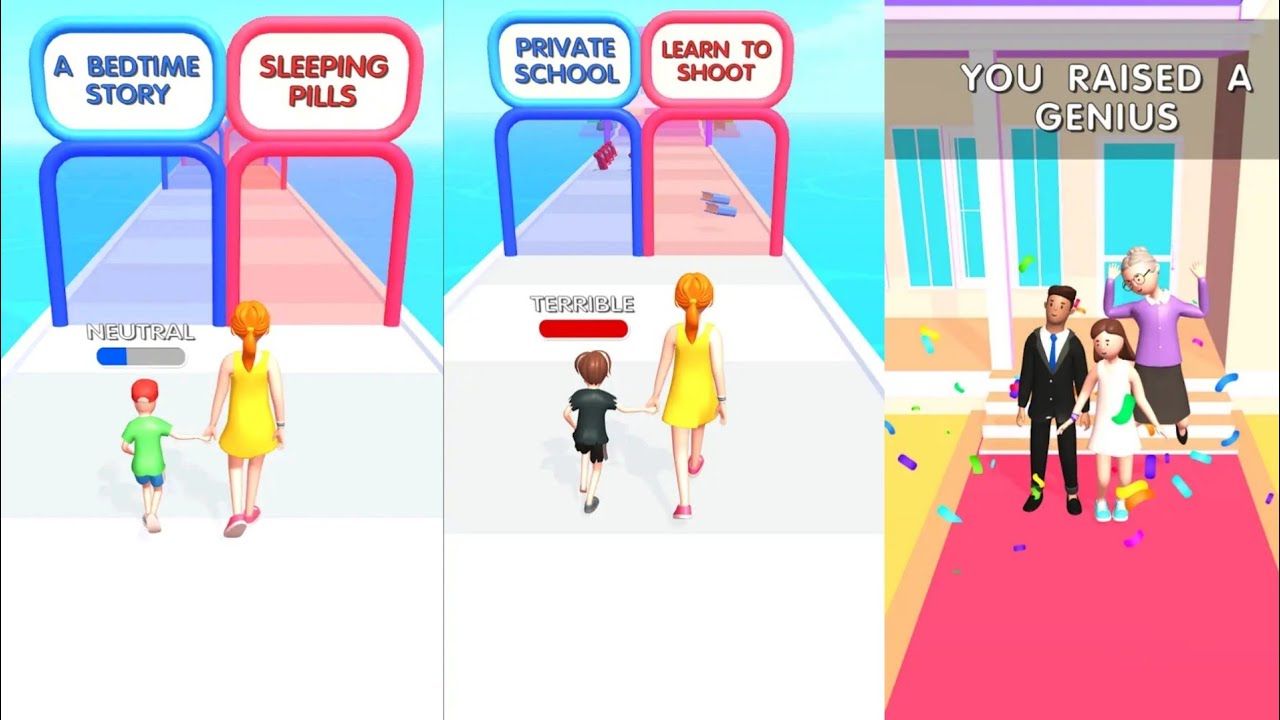 Parent Run All Levels Gameplay Walkthrough Android IOS Ollie Games