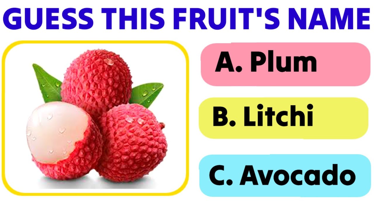 Fruits Name quiz | FRUIT QUIZ | Picture quiz | Quiz time| Guess the fruits name| #fruits #fruitsname