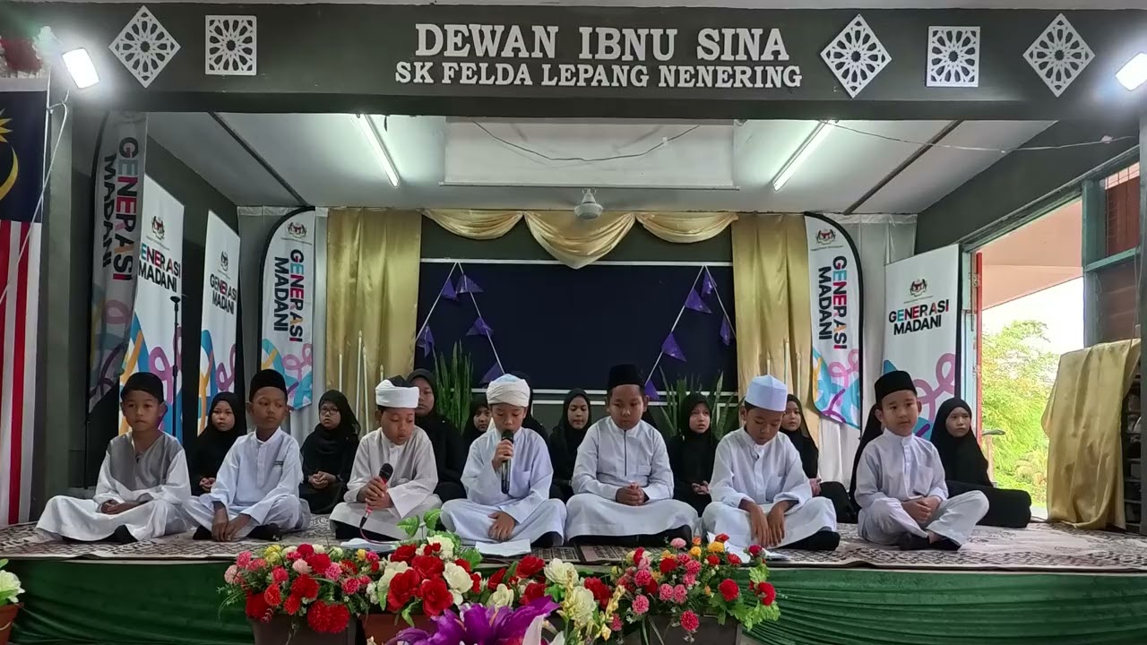PERSEMBAHAN QASIDAH MURID SK FELDA LEPANG NENERING SEMPENA SAMBUTAN MAULIDURASUL