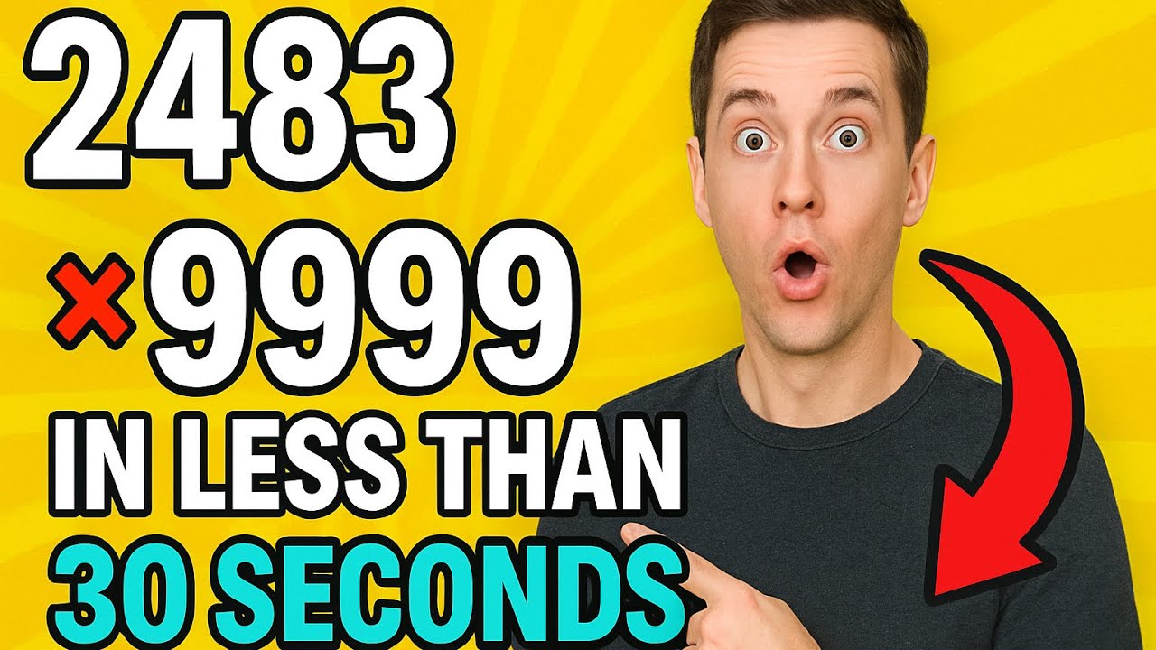 Multiply 2483 × 9999 in Seconds! New multiplication trick.