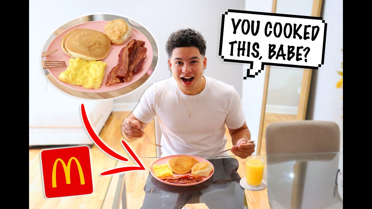 Pranking My Boyfriend With Fast Food VS Home Cooked Meal!!