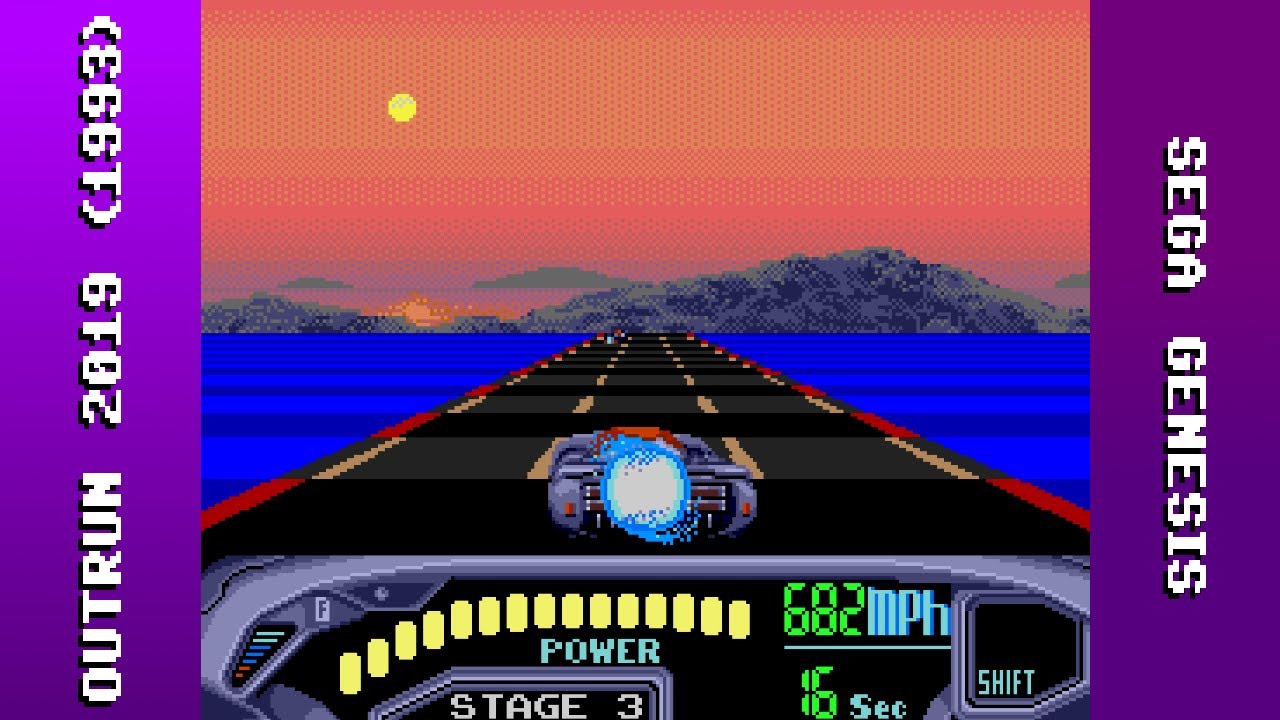 OutRun 2019 Longplay (Sega Genesis) [QHD]