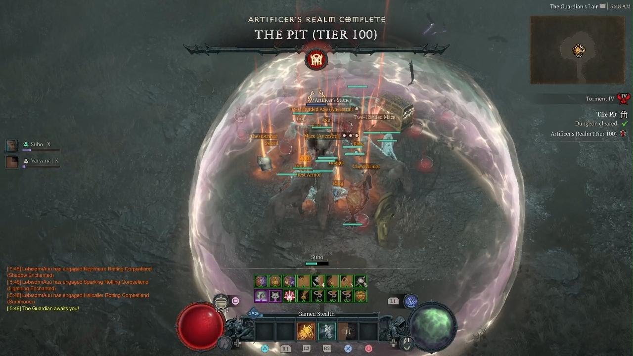 Diablo 4 - S10 - Speedrun PIT 100 - Druid Ravens