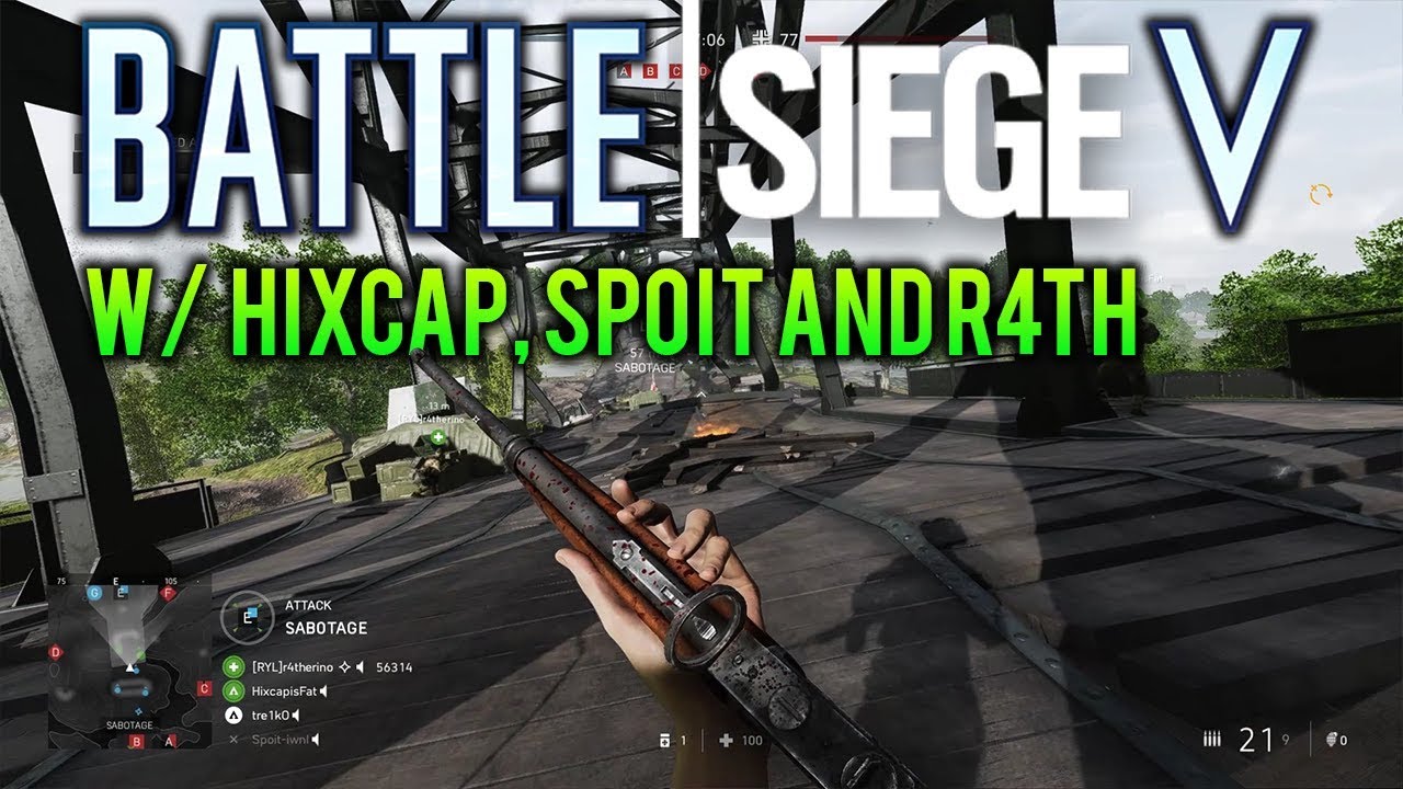 BattleSiege V w/ Hixcap, Spoit and R4th - Battlefield V