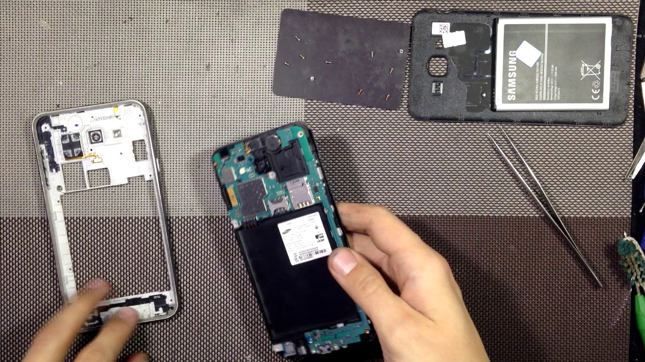 Samsung Galaxy J7 J700H / DS не заряжается, как разобрать, замена USB разъема.