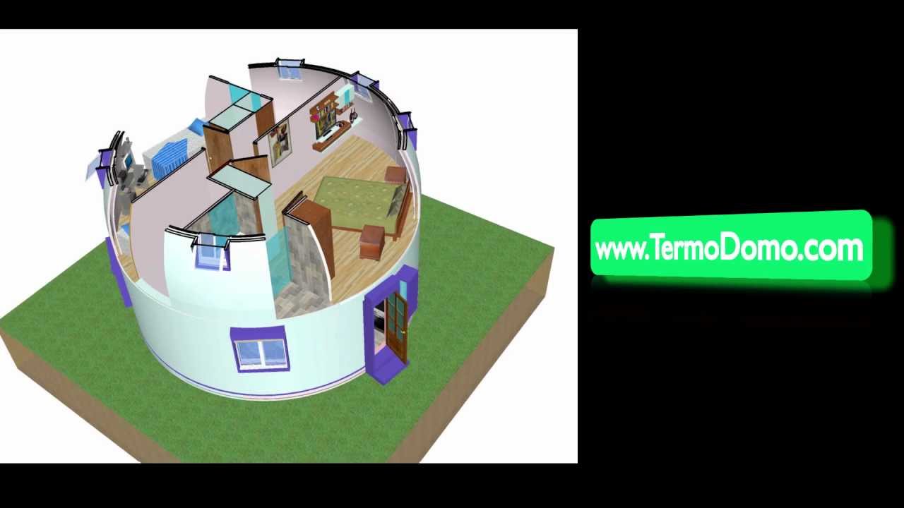 TermoDomo Animación 3D (Casas y Viviendas Domo)