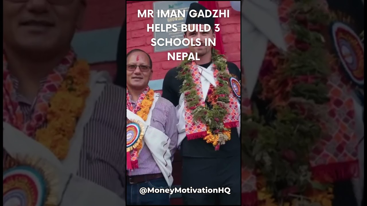 🇳🇵 Iman Gadzhi's Heartfelt Mission: Building 3 Schools in Nepal 🏫😢🙌#ImanGadzhi#Motivation#Wanderlust