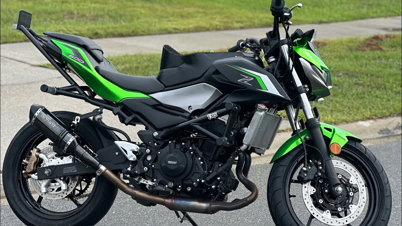 Z500 Freestyle Stunt bike build progression !! 