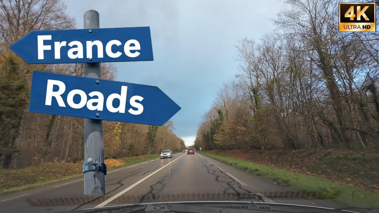 Driving In France From Mesnil Le Roi To Maisons Laffitte 4K 60 fps