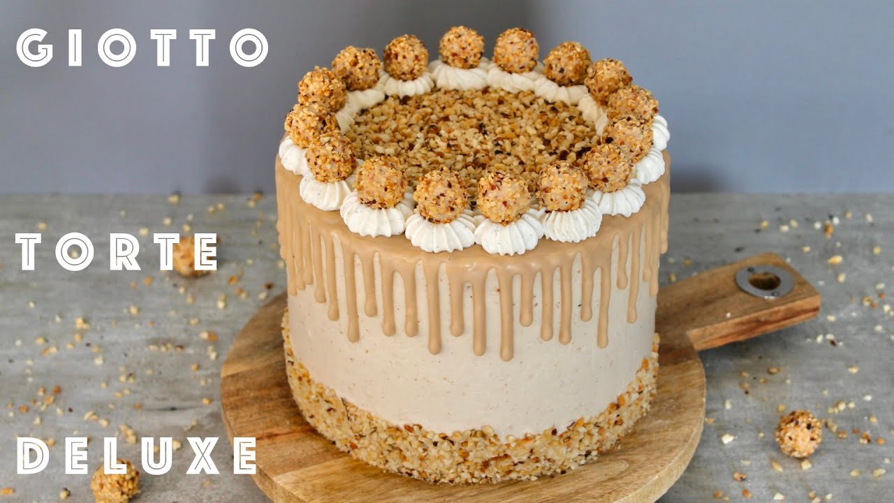 Giotto Torte Deluxe | Die LECKERSTE Haselnusstorte | mit R&uuml;hrteigb&ouml;den & Mascarpone-Haselnuss-Creme