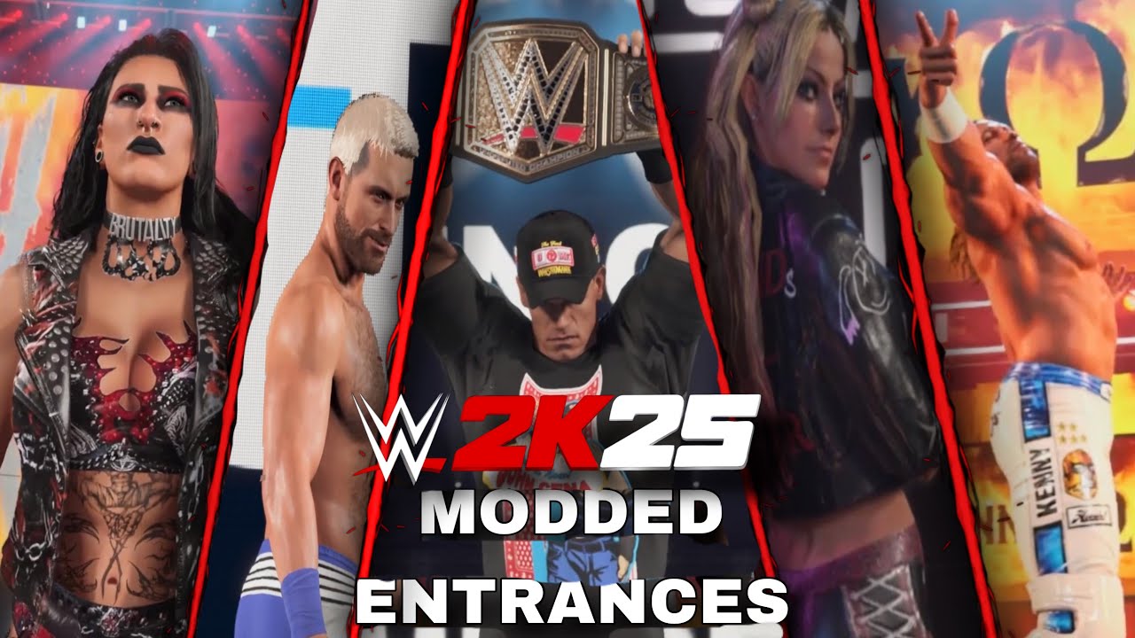 WWE 2K25 20+ Modded Entrances