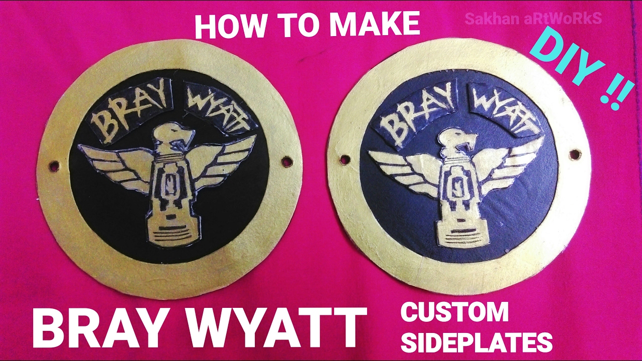 Diy How To Make Bray Wyatt Custom Sideplates | WWE Superstars Custom Sideplates Tutorial