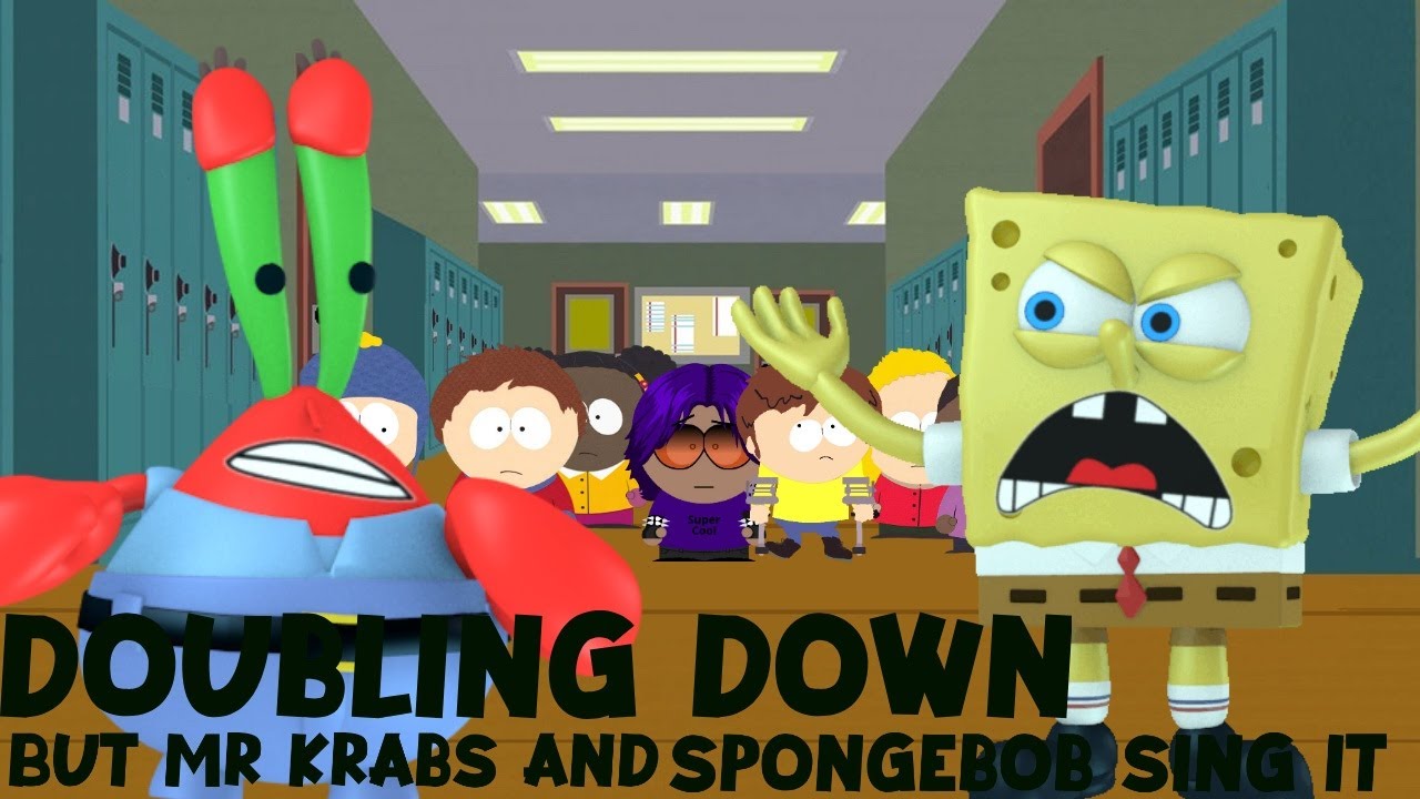 Doubling down, But Mr Krabs And Spongebob Sing it! Friday Night Funkin' Cover🎵