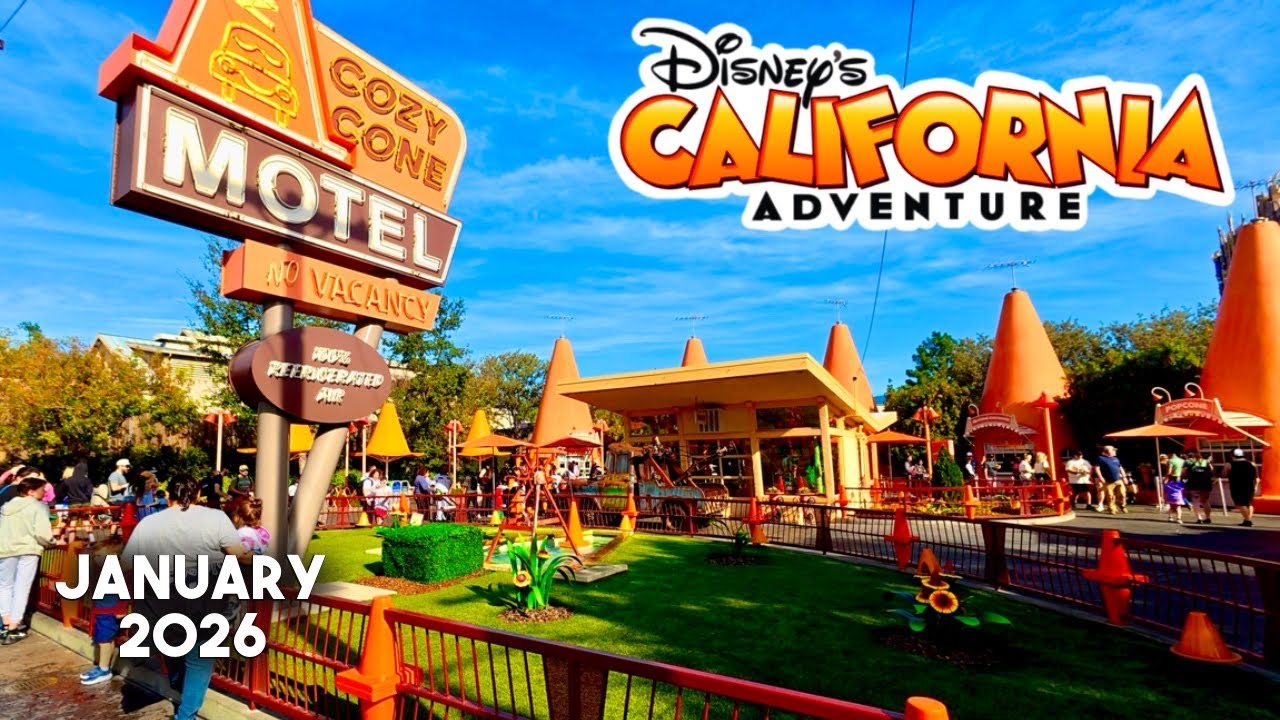 Disneyland California Adventure Day | Walkthrough, Pixar Pier, Cars Land & Jumpin Jellyfish [4K POV]