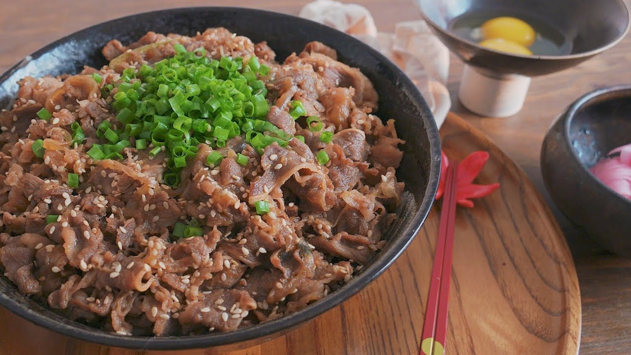 【日式牛肉丼饭】最正统的牛肉丼饭！以后不用再去餐厅吃假货了！！