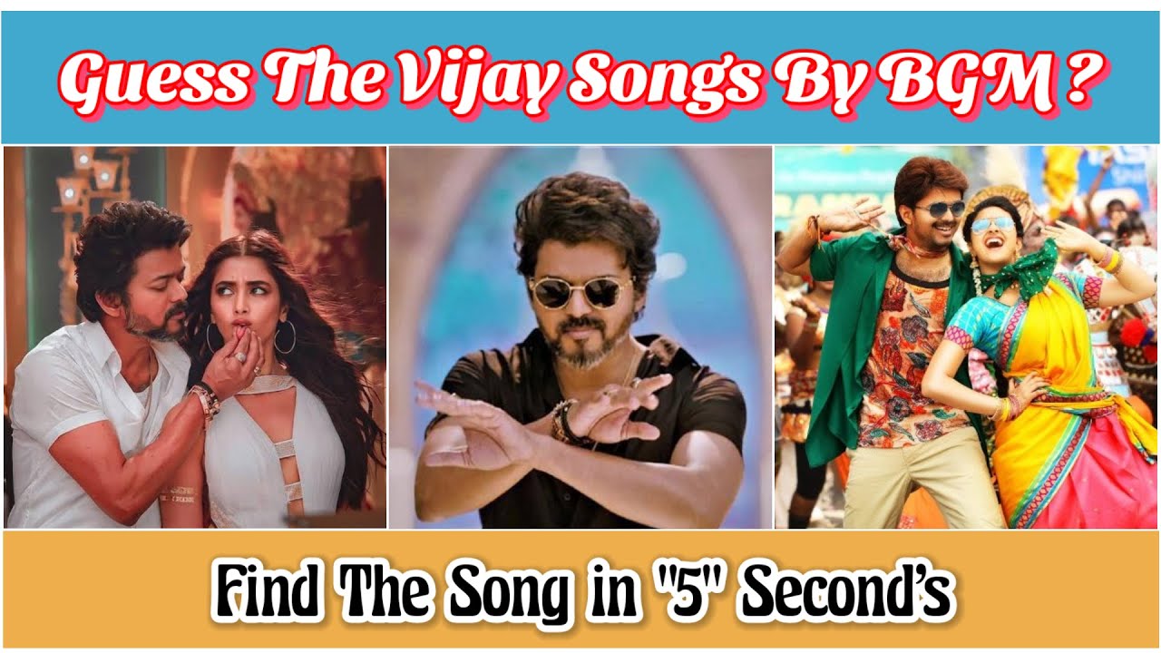 Guess the Vijay Song by BGM 🎧 | Can You Guess the Tamil Song?🎵 | Tamil Music Quiz | VELLAI MAYIL