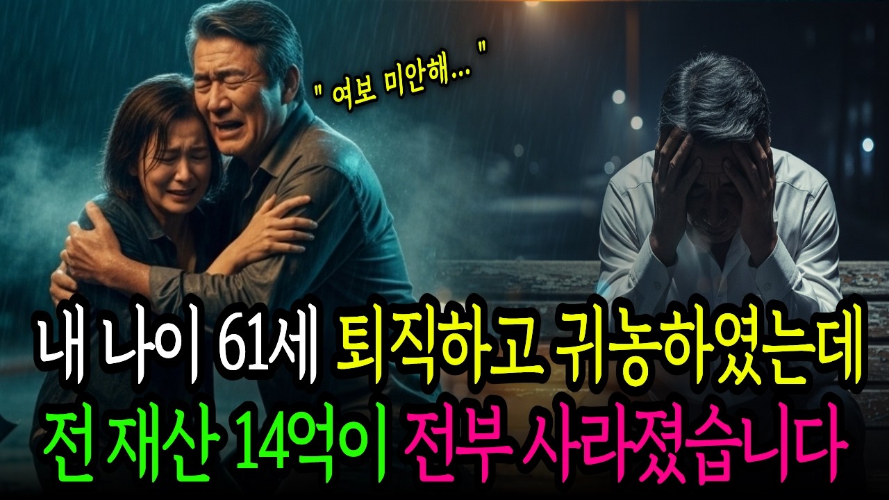 61세 퇴직하고 귀농하였는데 전 재산 14억이 전부 사라졌습니다ㅣ오디오드라마ㅣ시니어사연ㅣ사연라디오ㅣ사연이야기