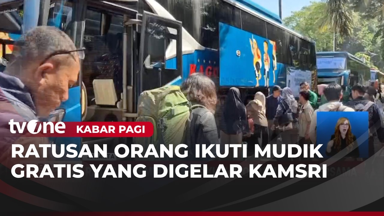 Ratusan Pemudik Mengikuti Program Mudik Bersama KAMSRI 2026 | Kabar Pagi