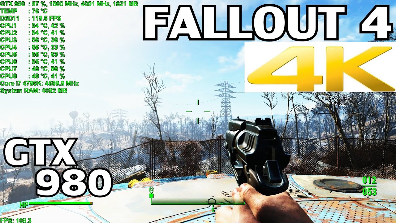 Fallout 4 ▶️ PC Ultra Settings 4K | GTX 980 & i7 4790K