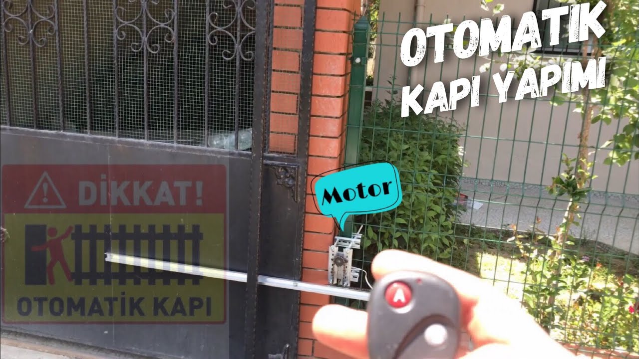 Sürgülü bahçe-garaj kapısını otomatik yapma projesi |tüm detaylar|