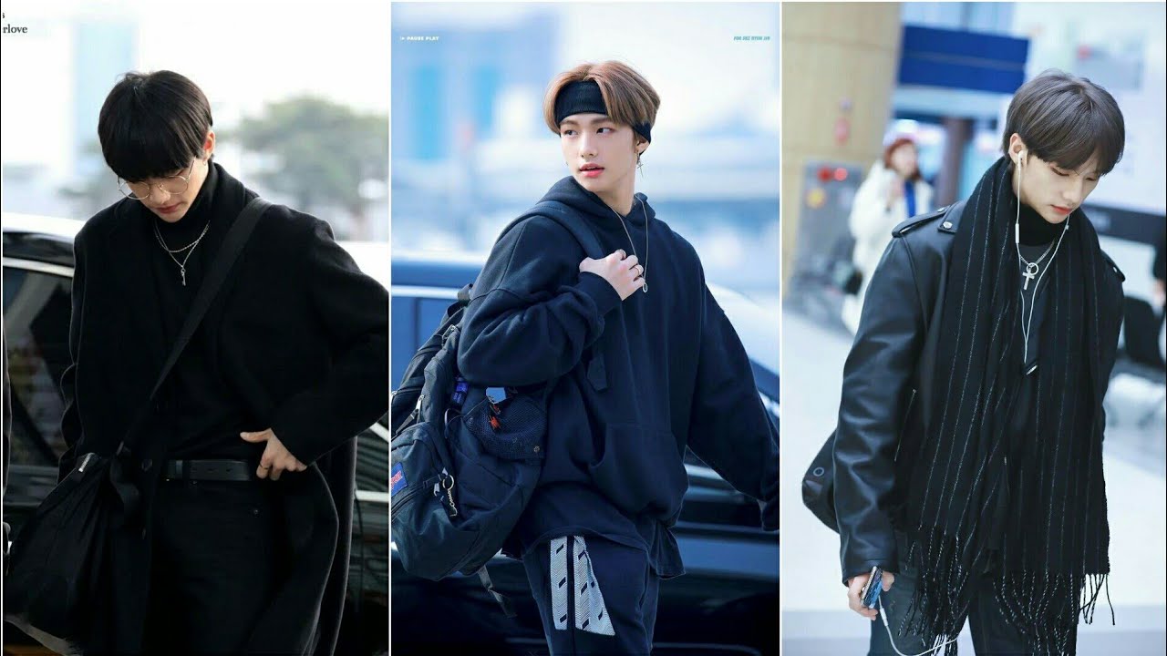 Hwang Hyunjin airport fashion