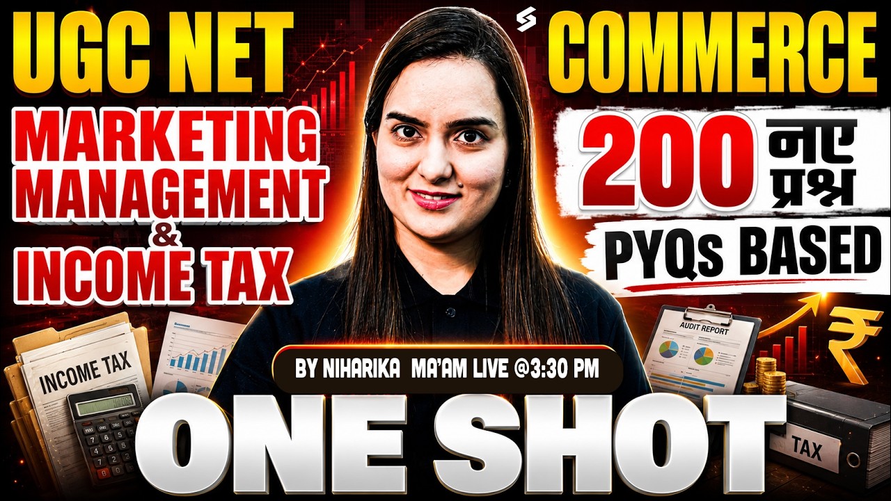 UGC NET Commerce Classes 2026 | Marketing Management & Income Tax UGC NET PYQs By Niharika Mam