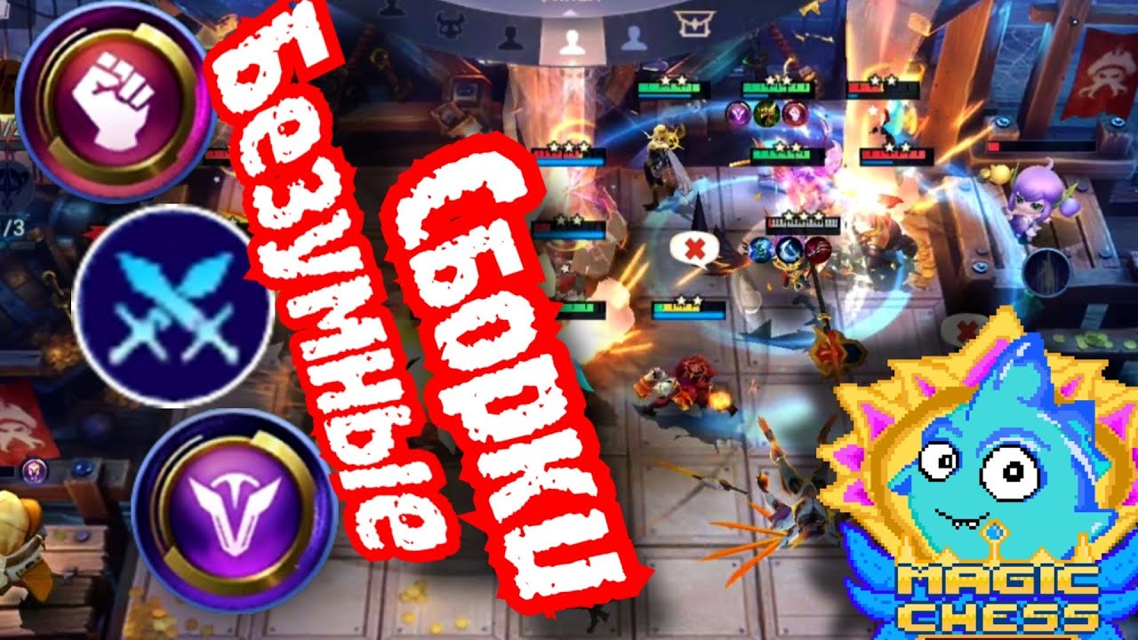 Топ сборка для поднятия НАСТРОЕНИЯ!!! Фулл борцы, мечники и герои в Magic chess mobile legends bang